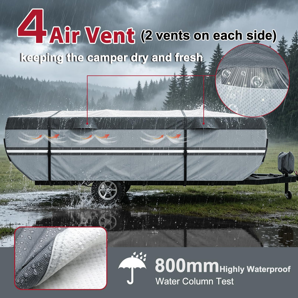 9 Layers Rip-Stop 14-16ft Pop Up Camper Cover D68628