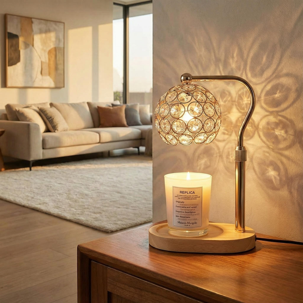 Candle Warmer Lamp with Timer & Dimmer, Adjustable Height Y271565