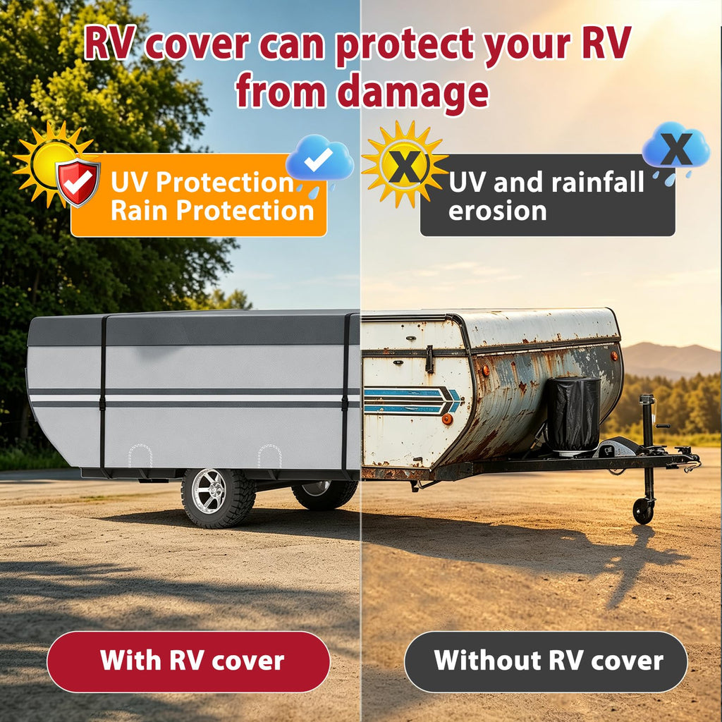 9 Layers Rip-Stop 14-16ft Pop Up Camper Cover D68628