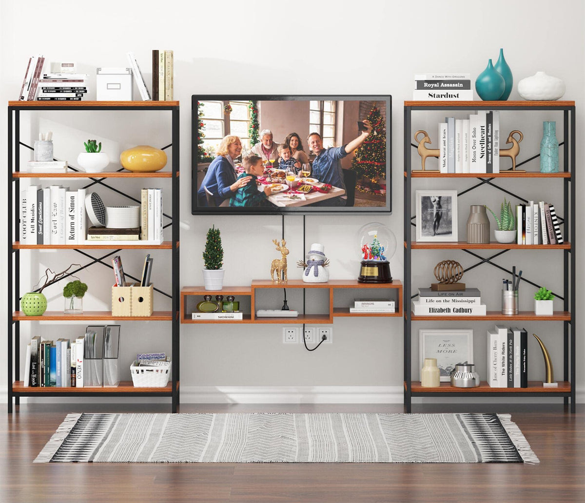 5 Tier Heavy Duty Freestanding Bookcase I756669