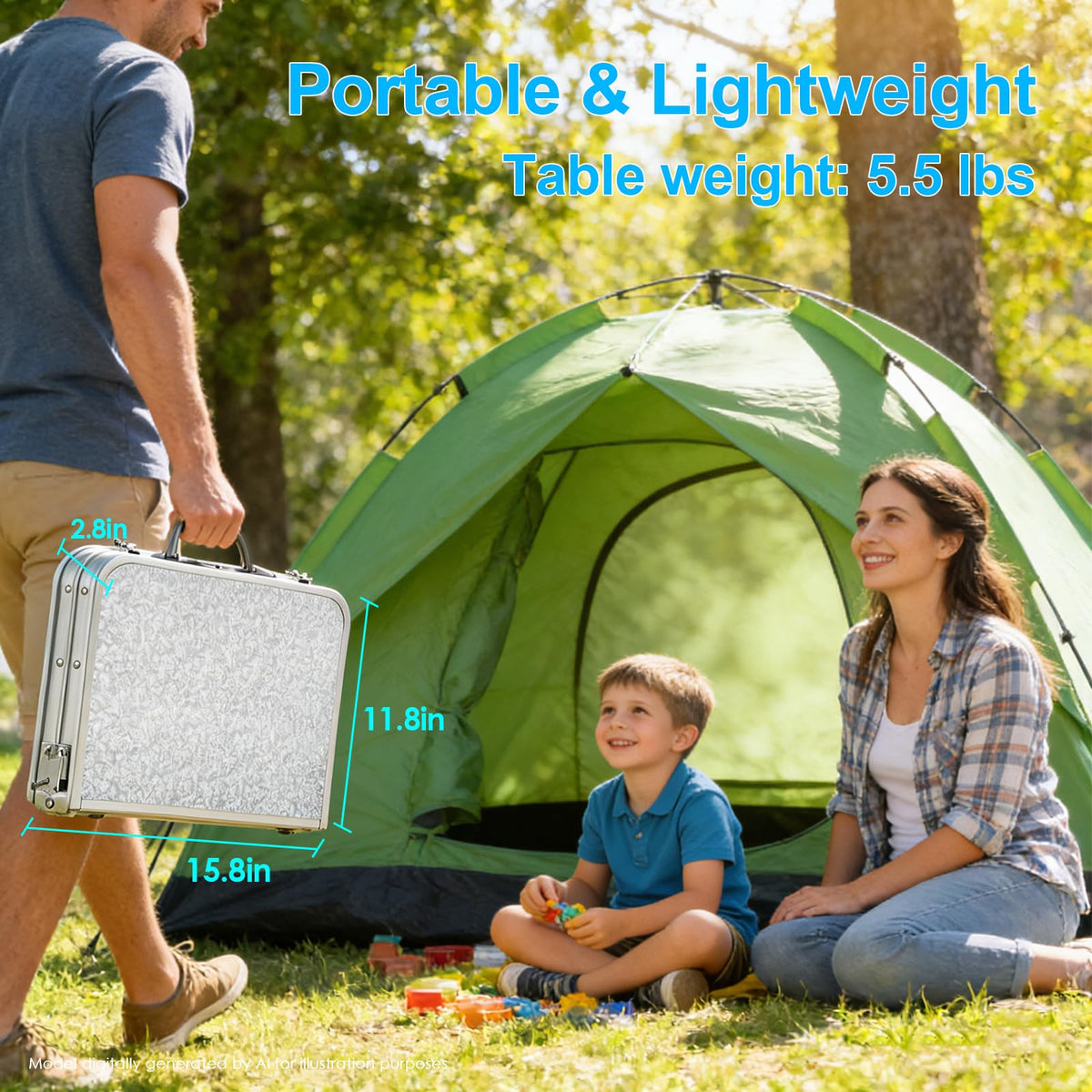 Small Folding Camping Table E71803