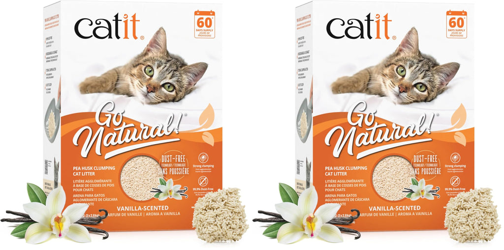 Pea Husk Clumping Cat Litter 12.3 lb Pack of 2 J793