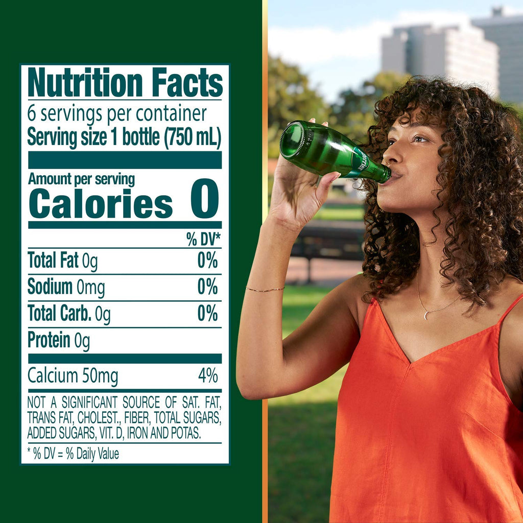 Carbonated Mineral Water 25.3 Fl Oz Glass Bottle Pack of 6 B5368