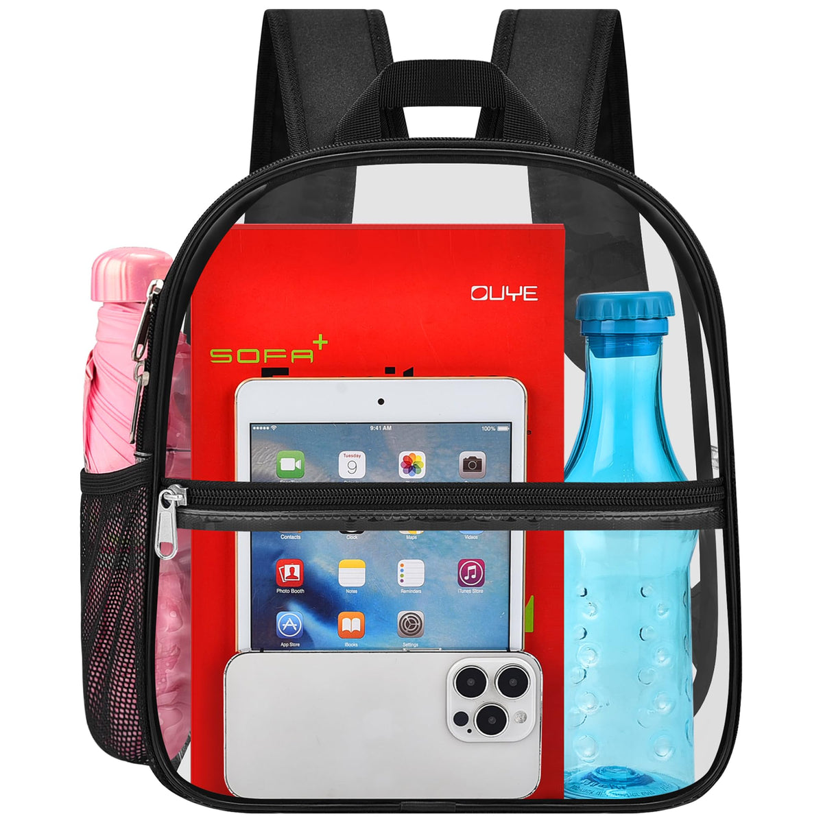 Clear Backpack 12x6x11 J3166
