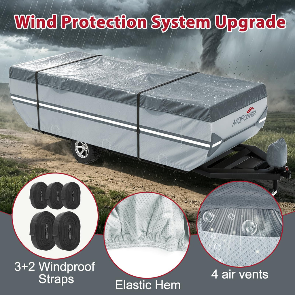 9 Layers Rip-Stop 14-16ft Pop Up Camper Cover D68628
