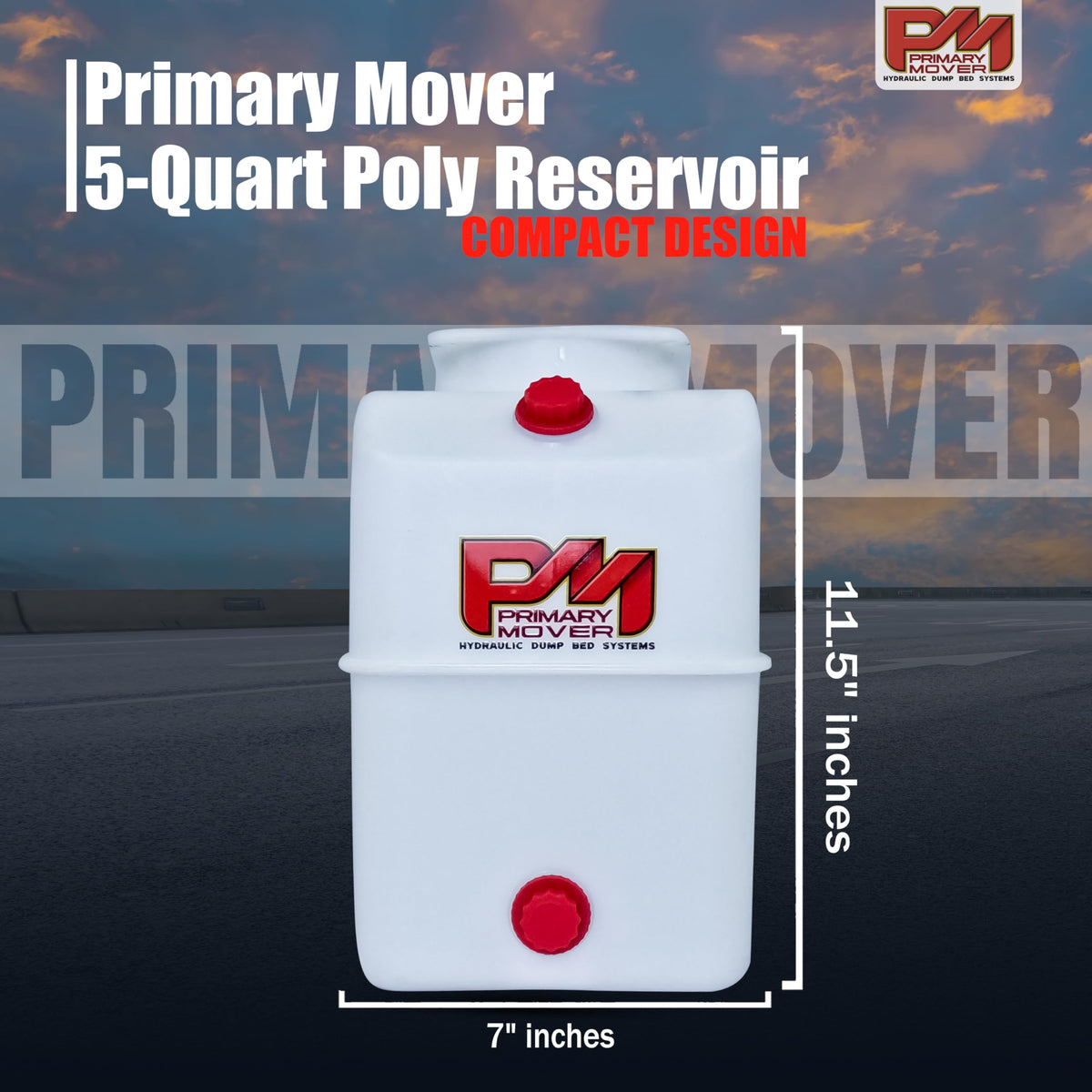 5 Quart Poly Hydraulic Replacement Reservoir Z36503