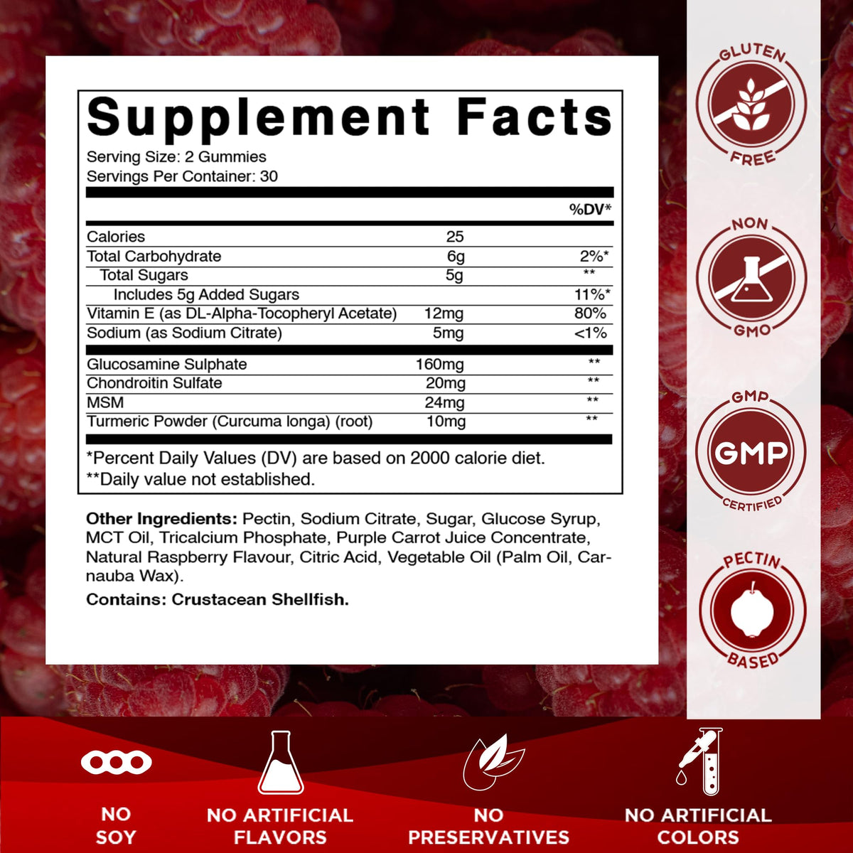 Glucosamine Chondroitin with MSM 60 Gummies 2 Pack Z25862