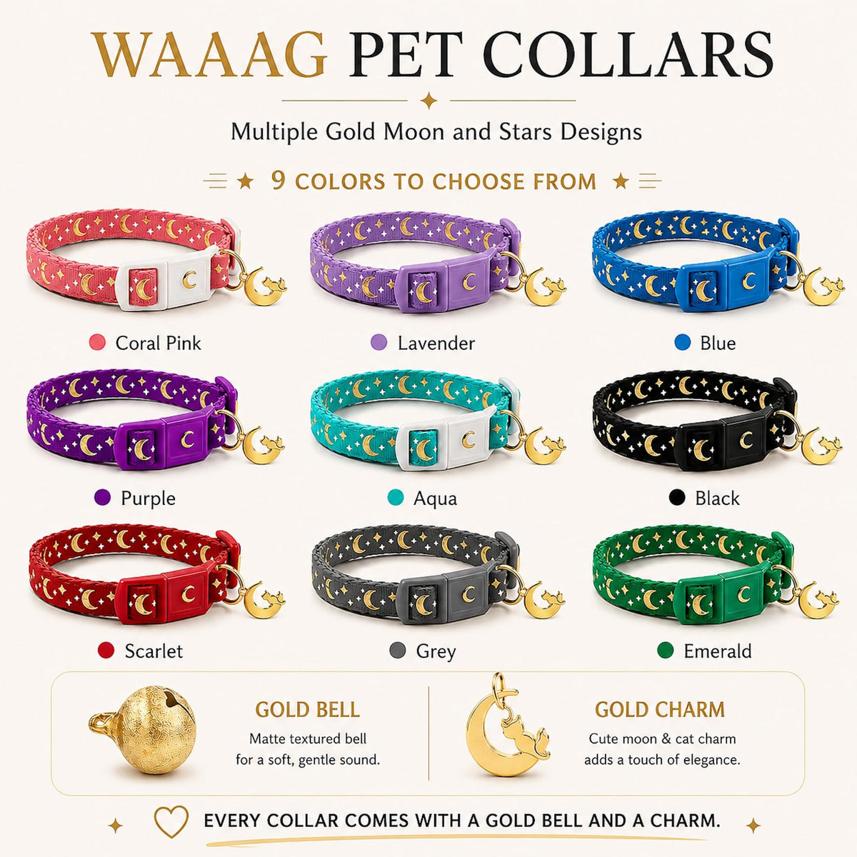 Breakaway Cat Collar with Bell H69931