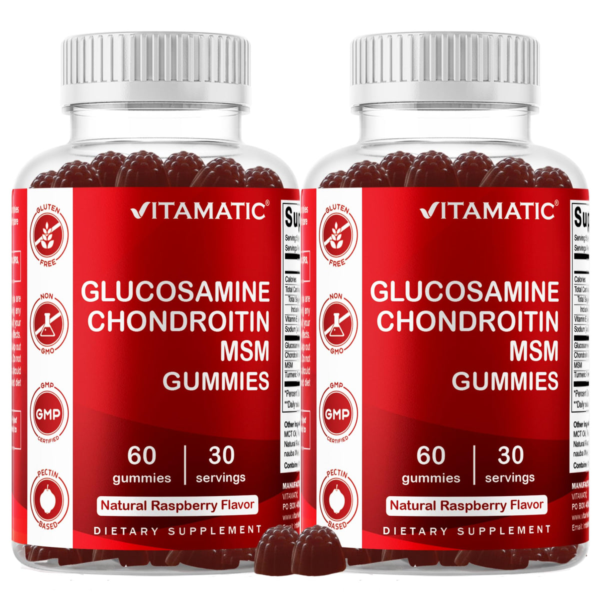 Glucosamine Chondroitin with MSM 60 Gummies 2 Pack Z25862