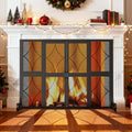 Fireplace Screen with Sliding Doors I420
