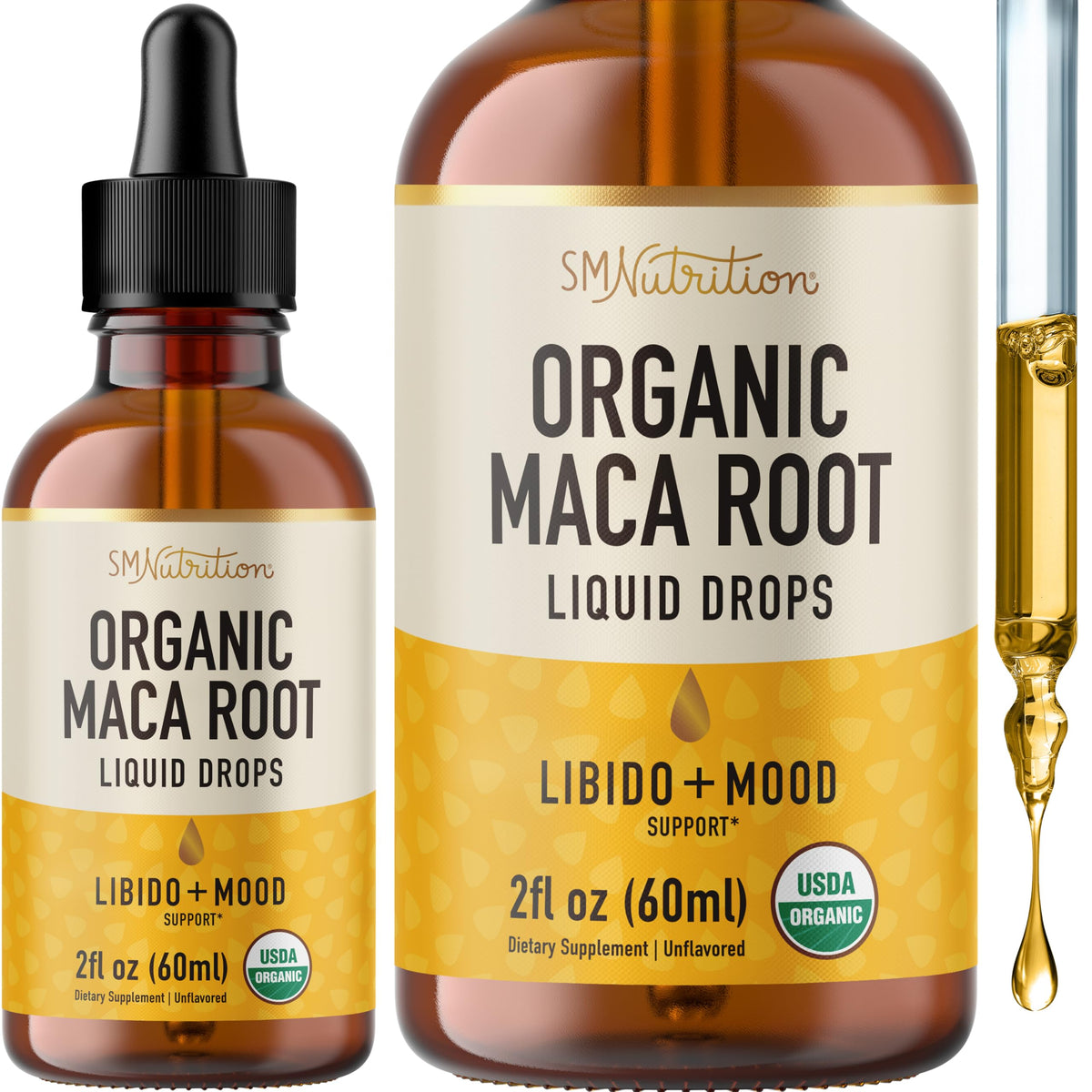Organic Maca Root Liquid Drops 2 fl oz O8985