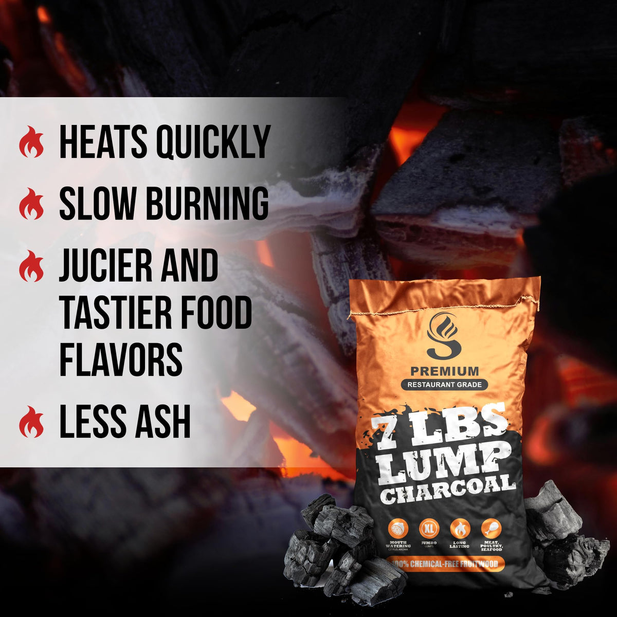 Grilling Charcoal 7 lbs T114