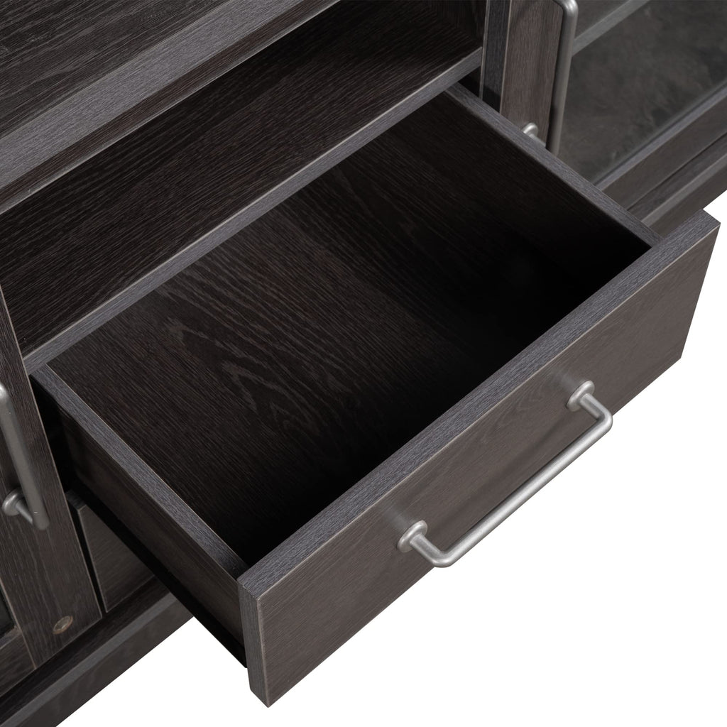 Espresso Particleboard TV Stand with Two Drawers K7515