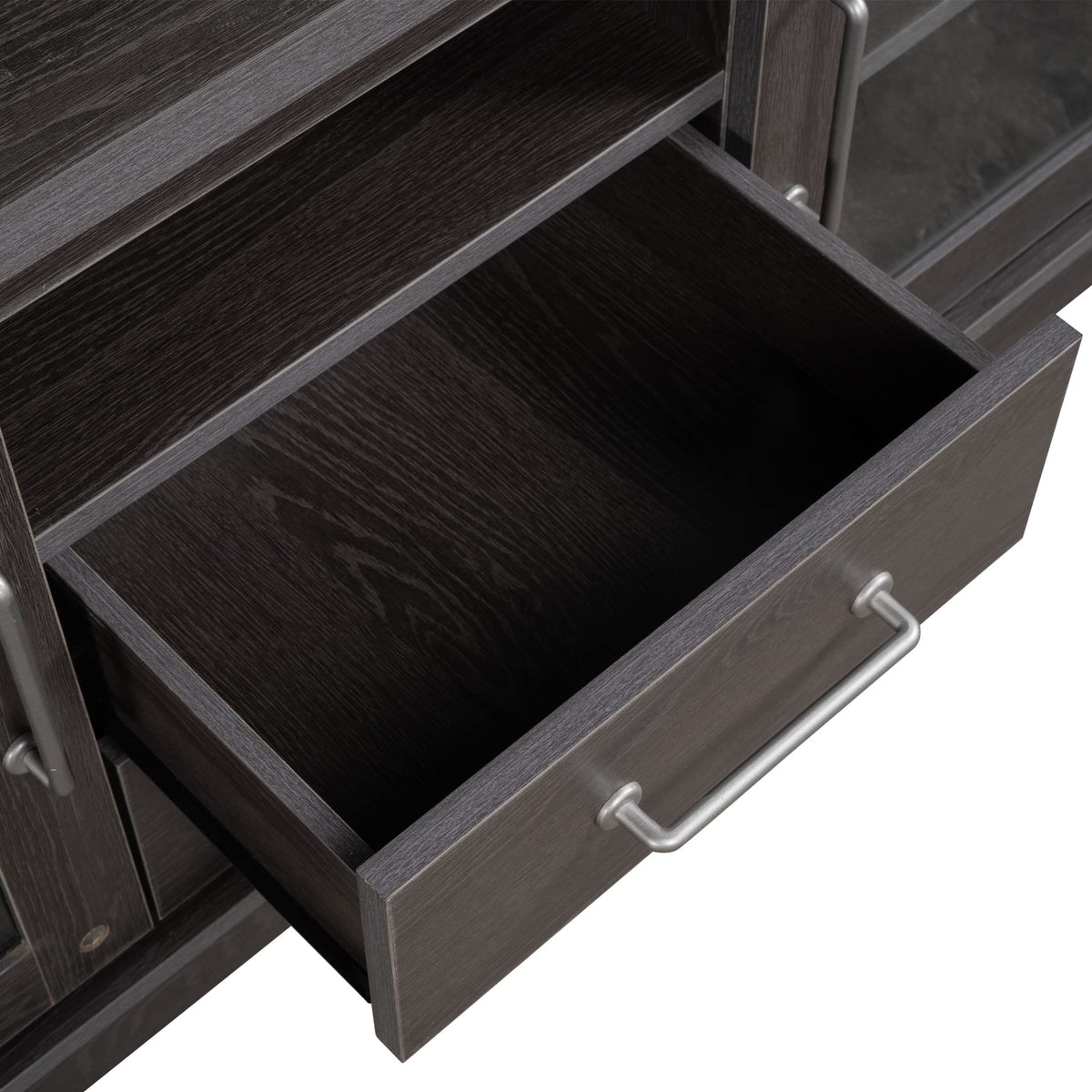 Espresso Particleboard TV Stand with Two Drawers K7515