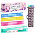 4 Pack Non-Slip Acrylic Mahjong Racks with Pushers C147