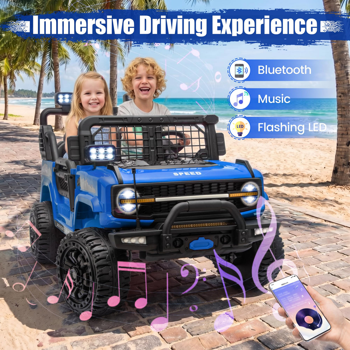 24V Electric 2 Seater Ride On Truck Toy with Remote Control I292153