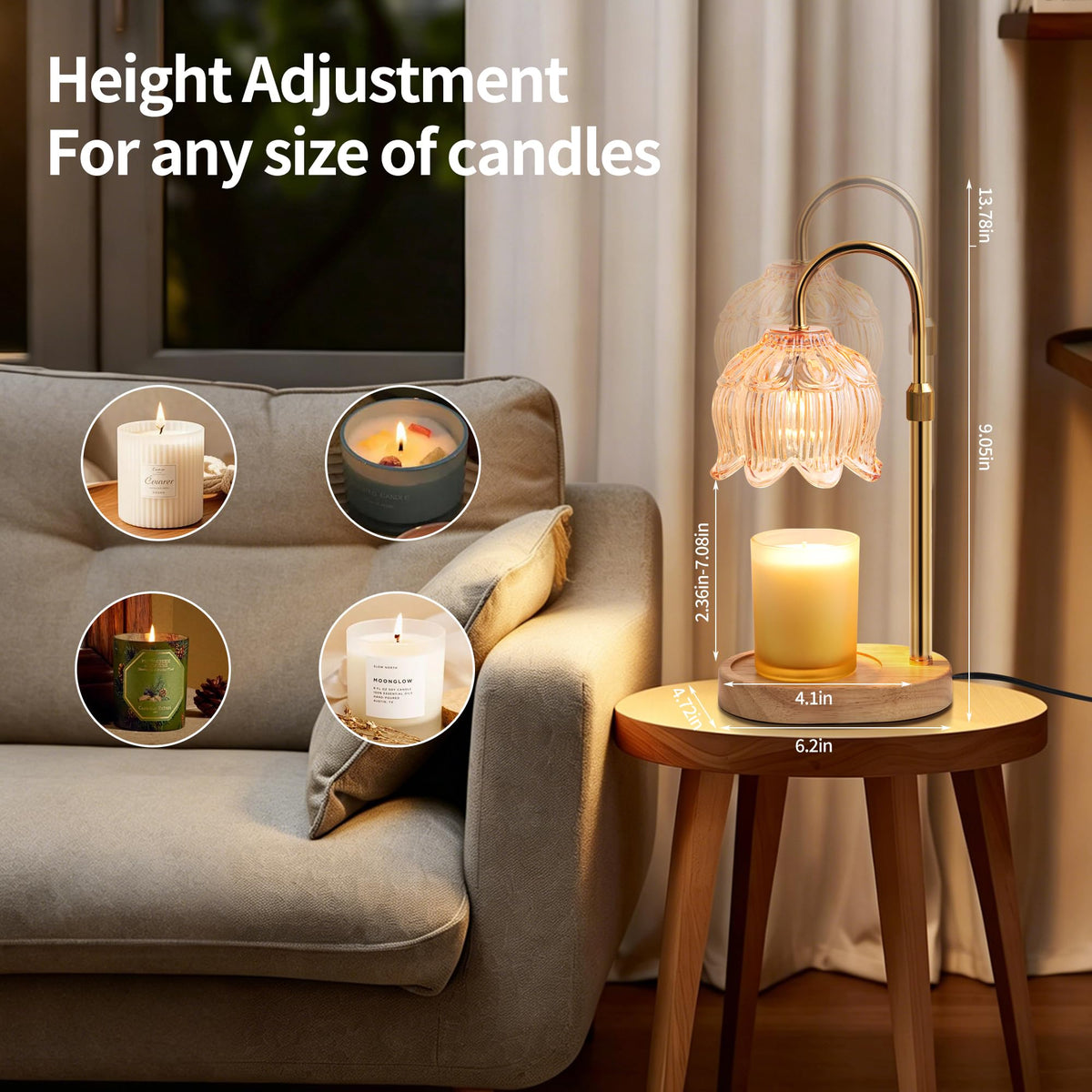 Candle Warmer Lamp with Timer M58911