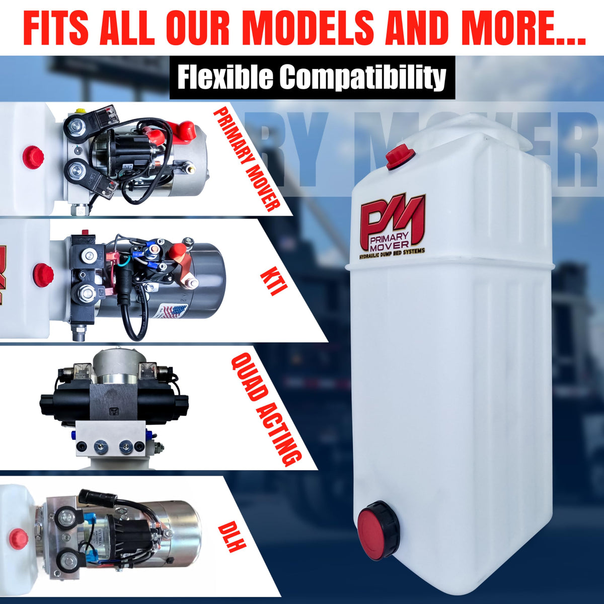 5 Quart Poly Hydraulic Replacement Reservoir Z36503
