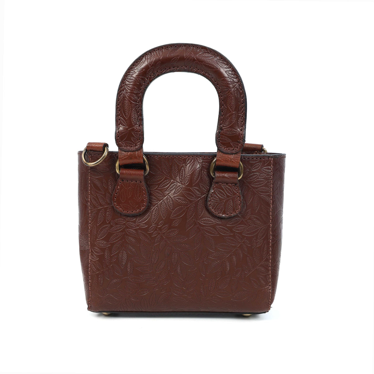 Genuine Leather Mini Tote Crossbody Bag K2308