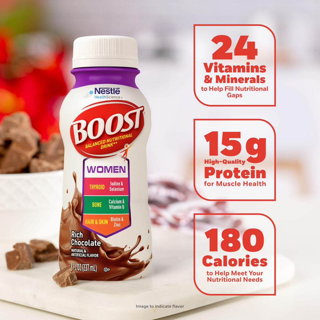 Women Balanced Nutritional Drink Rich Chocolate 8 FL OZ 24 pk U905