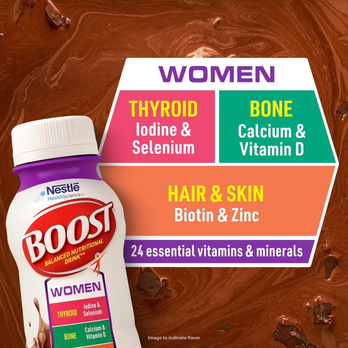 Women Balanced Nutritional Drink Rich Chocolate 8 FL OZ 24 pk U905
