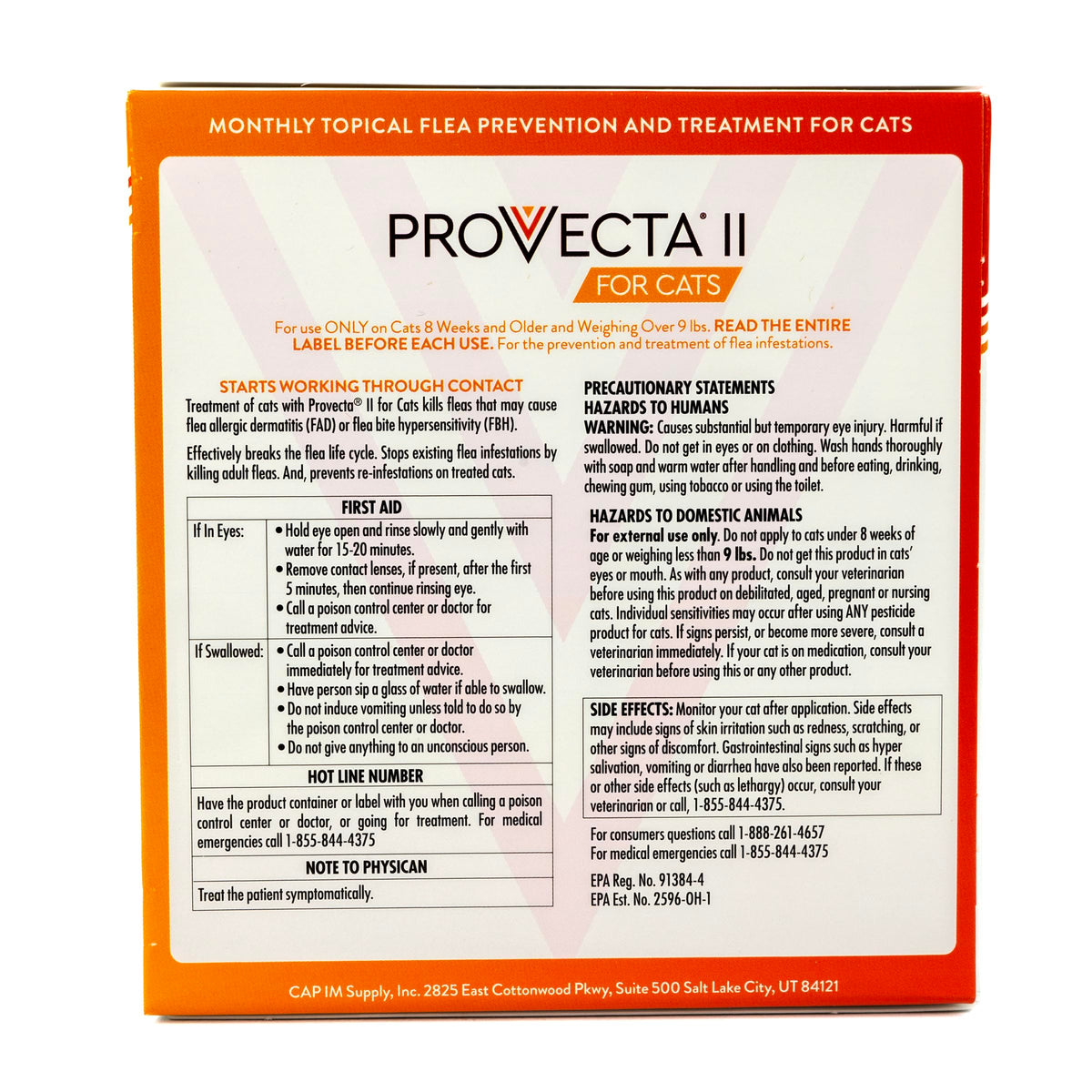 Flea Treatment for Large Cats Over 9 lbs, 4-Month Supply S884703