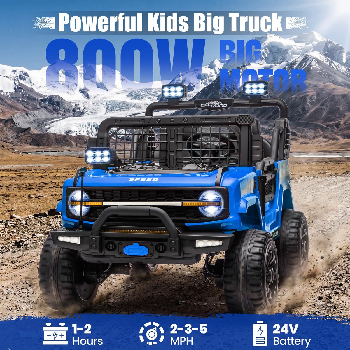 24V Electric 2 Seater Ride On Truck Toy with Remote Control I292153