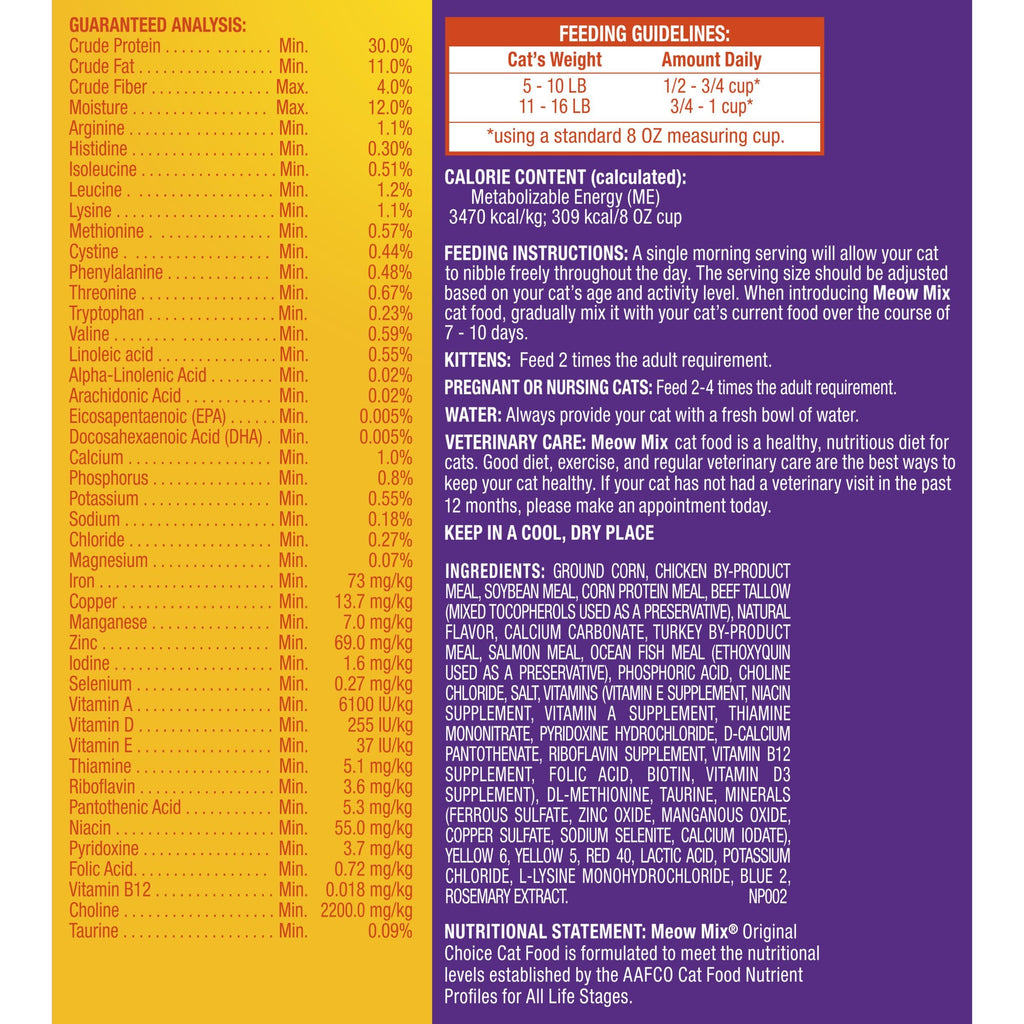 Dry Cat Food 18 oz Pouches X577204