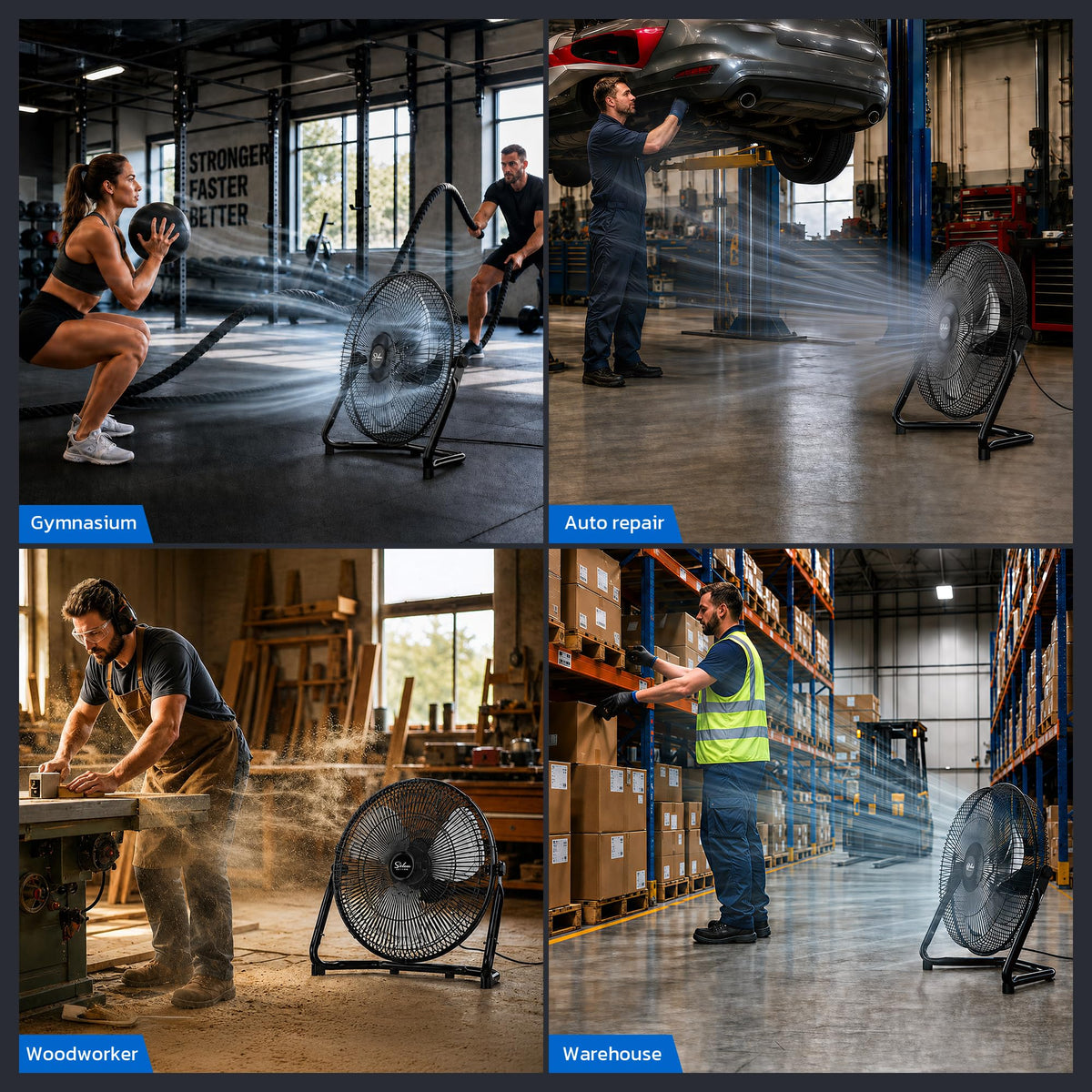 20-Inch 3-Speed High Velocity Industrial Floor Fan R174