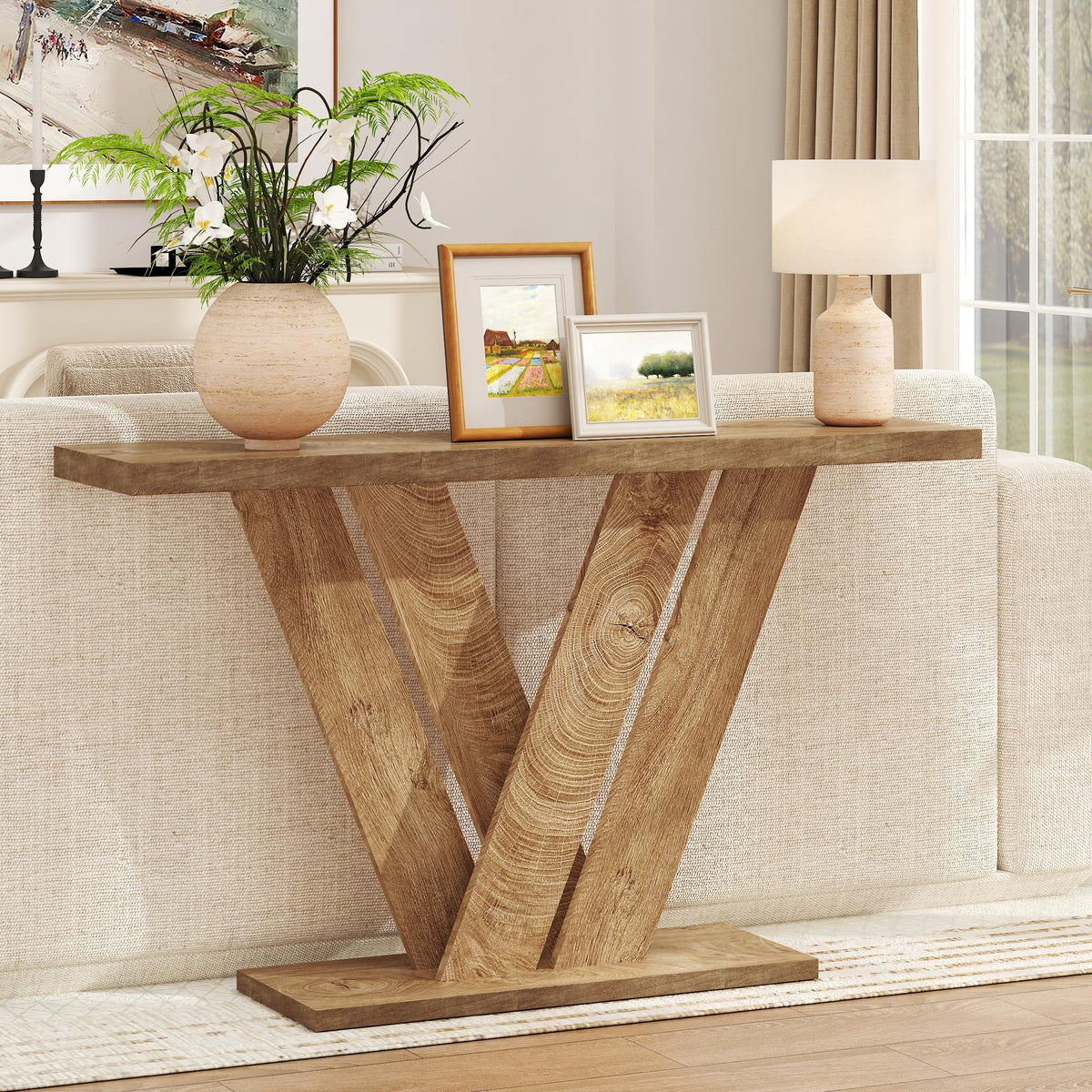 51" Wood Console Table P9219